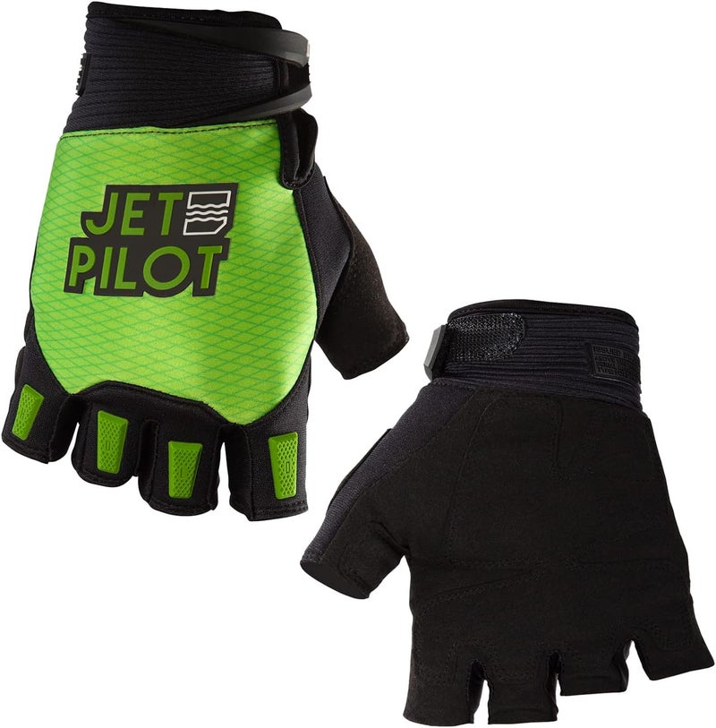 Jetpilot Hold Fast Short Finger PWC Gloves - High-Intensity Water Sports: Jet Skiing, Kayaking, Windsurfing, Kiteboarding, Sailing, Diving, Stand Up Paddle Boarding, Personal Water Craft - Image 1